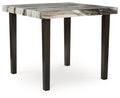 Jeshina - Square Dining Room Counter Table - Dark Brown / Beige