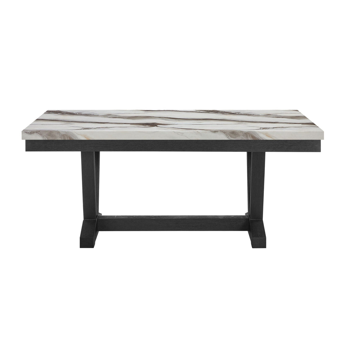 Panda - Dining Table And Trestle Base - Black