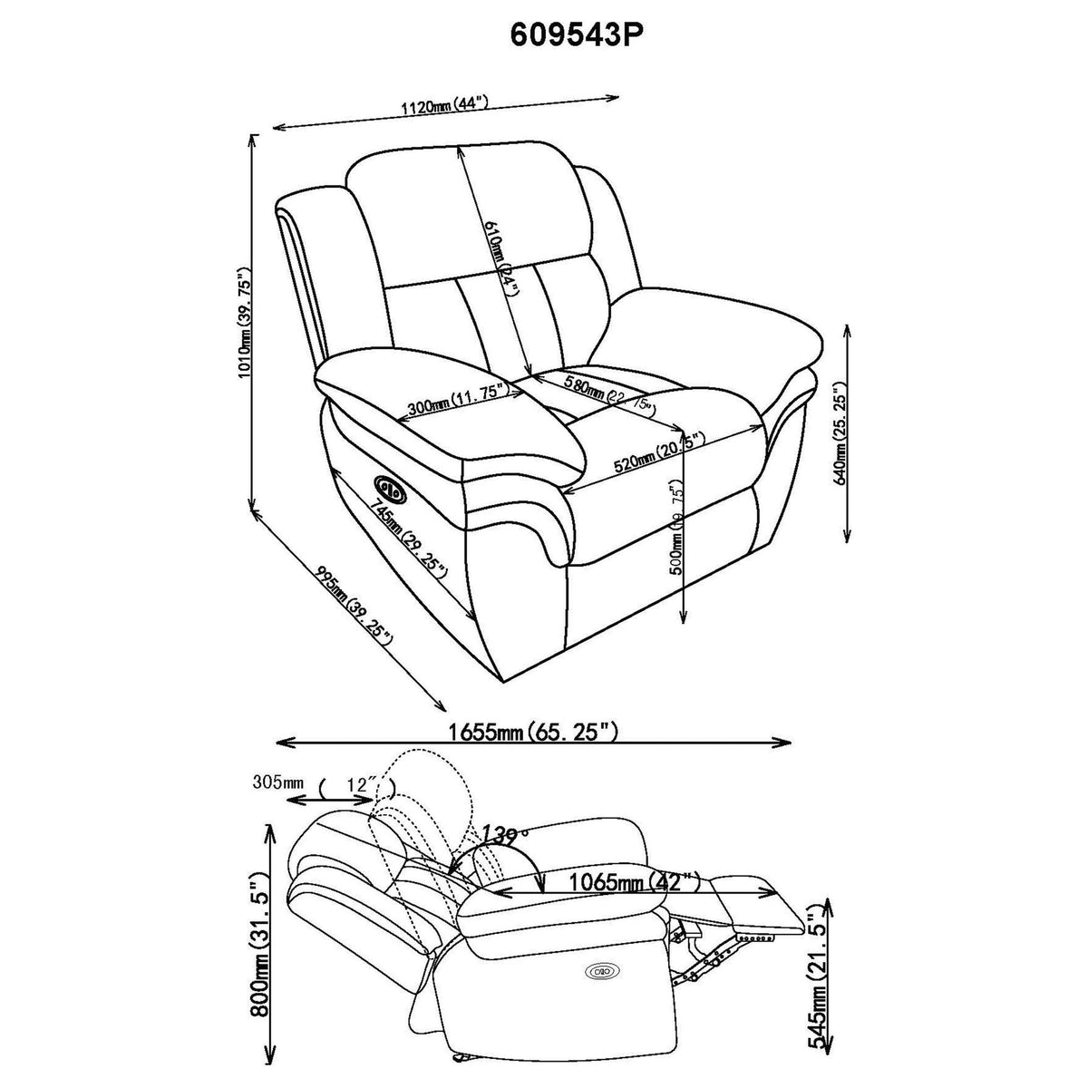 Pannen - Glider Recliner