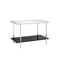 Angwin - Console Table - Mirrored, Faux Marble Top & Chrome