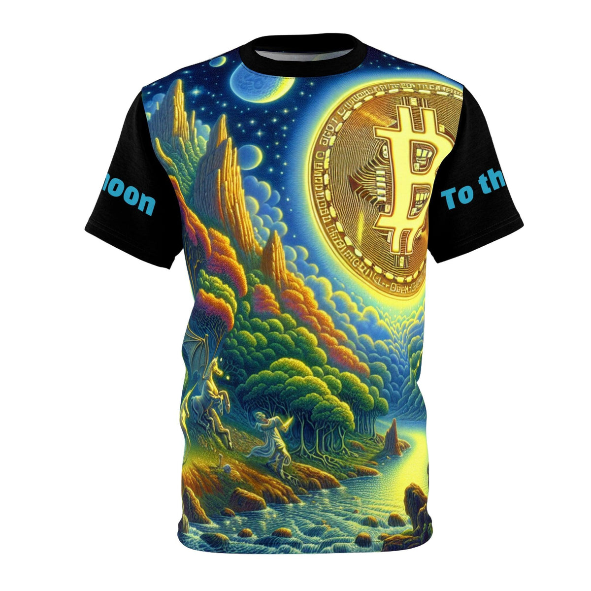 Bitcoin Unisex Tee - To the Moon Design