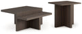 Zendex - Occasional Table Set (Set of 2) - Brown