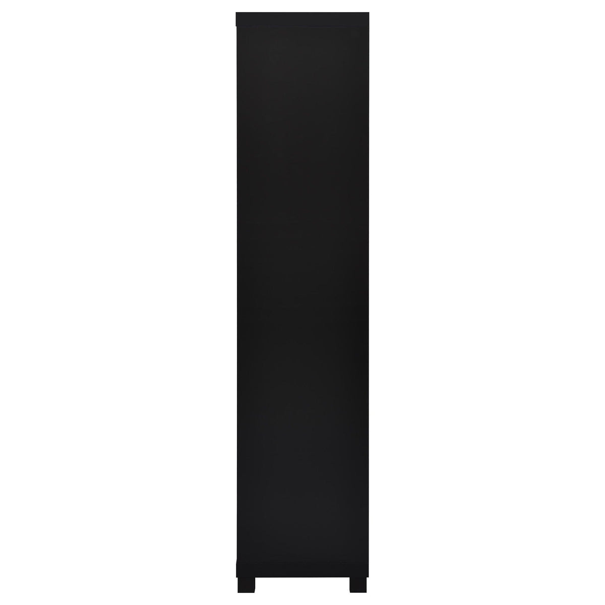 Sachin 3-shelf Engineered Wood Media Tower Black