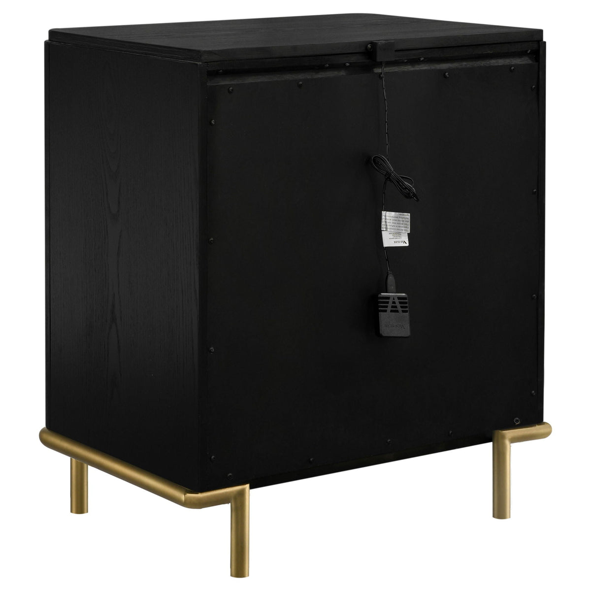 Arini 3-drawer Nightstand Black