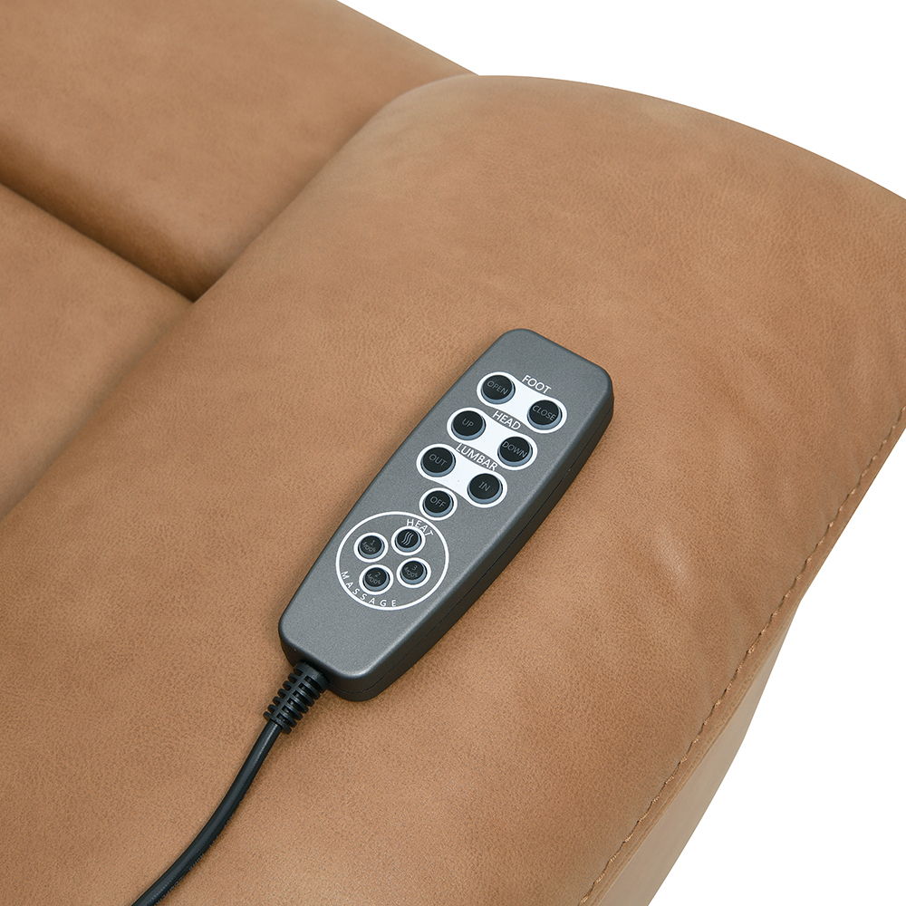 Chavis - Power Motion Recliner With USB & Power Headrest - Brown
