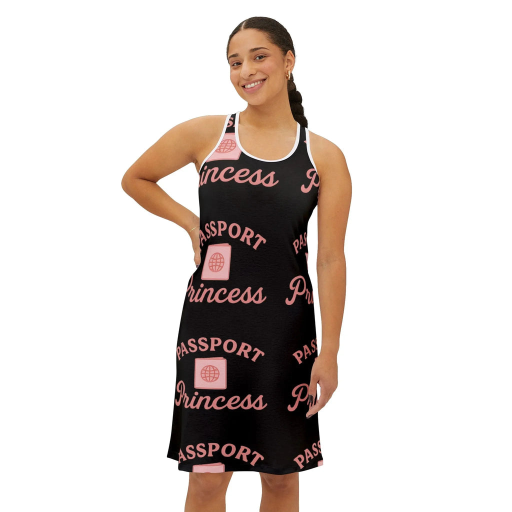 Passport Princess Racerback Dress | Travel Outfit, Vacation Dress, Summer Style, Resort Wear, Gift for Her