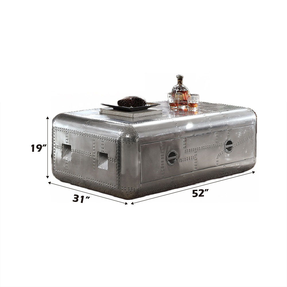 Brancaster - 19" Coffee Table - Aluminum