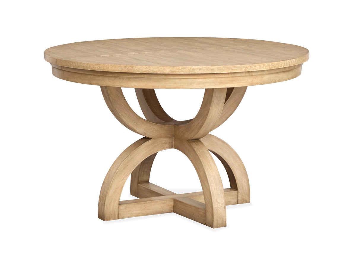 Coventry - Extendable 48" Round Dining Table - Honey Maple