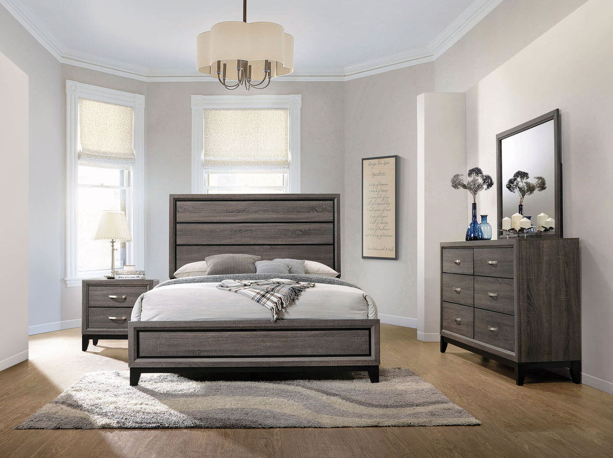 Watson Four-piece Queen Bedroom Set Grey Oak