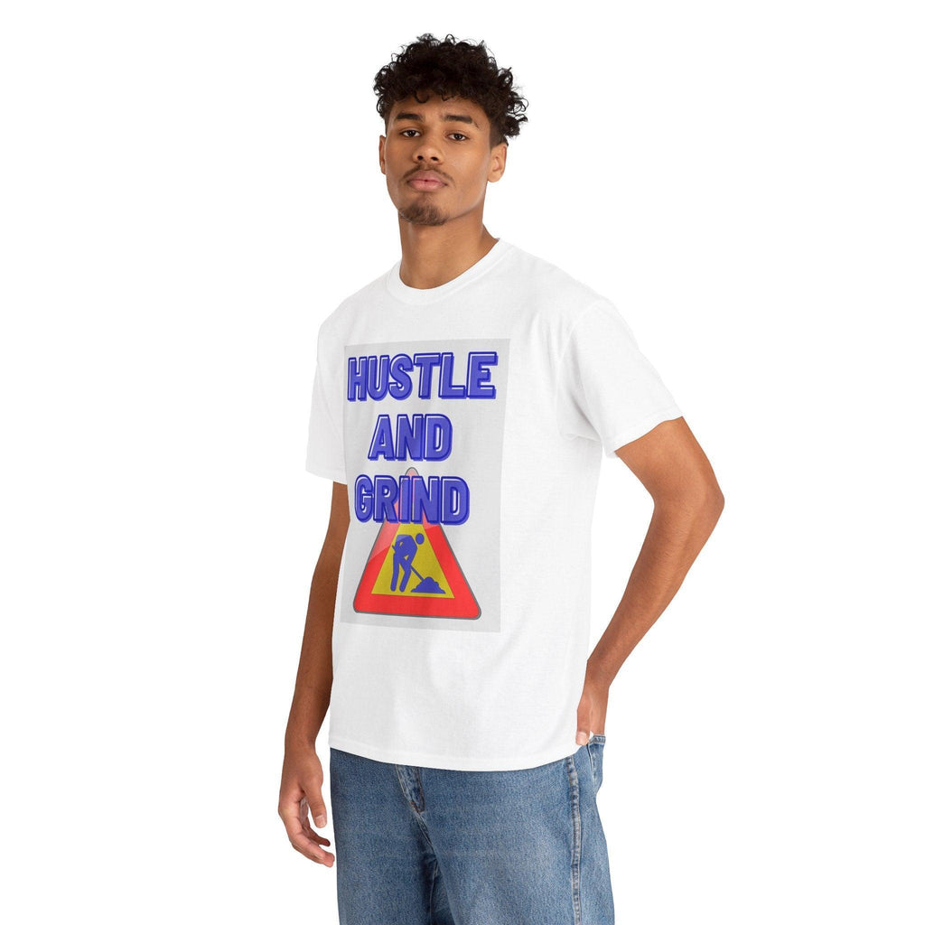 Hustle and Grind Men's Motivational T-Shirt"