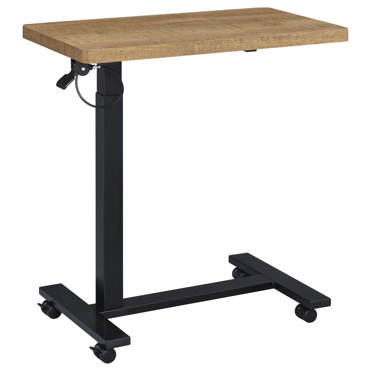 Westpark Pneumatic Adjustable C-Shape Side Table with Casters Mango