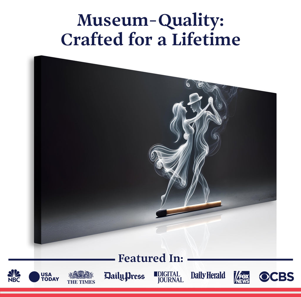 Modern Abstract Couple Dance Wall Art