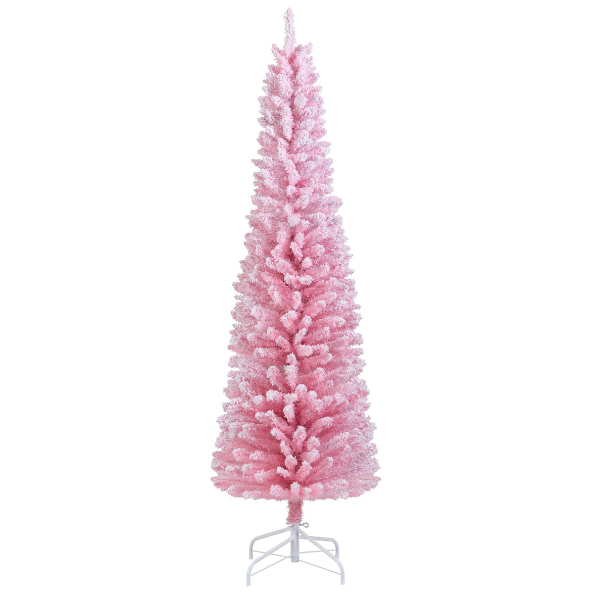 6 FT Artificial Pink Christmas Tree with 460 Branch Tips for Holiday
