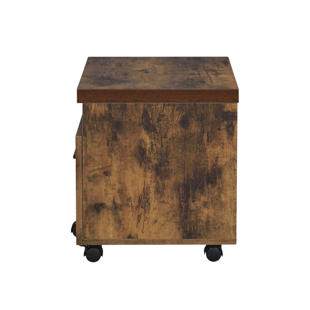 Bob - File Cabinet - Weathered Oak / Black