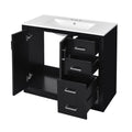 Bathroom Vanity With Sink Combo, Storage Cabinet, Freestanding Set With 3 Drawers & Soft Closing Doors