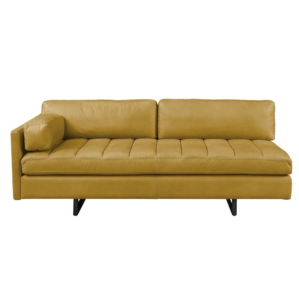 Radia - Sofa With Pillow - Turmeric Top Grain Leather