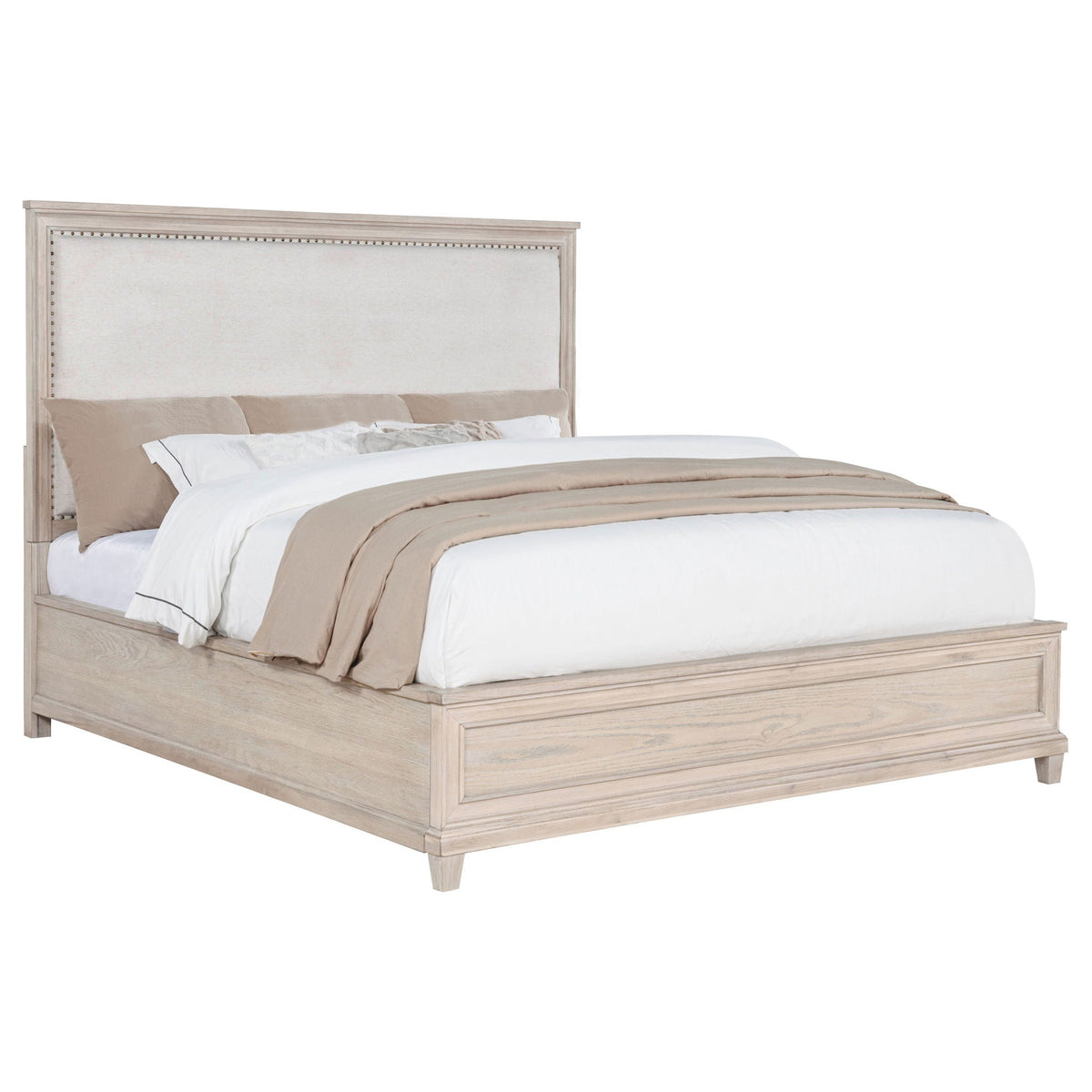 Pembroke 66-inch California King Panel Bed Washed Oak