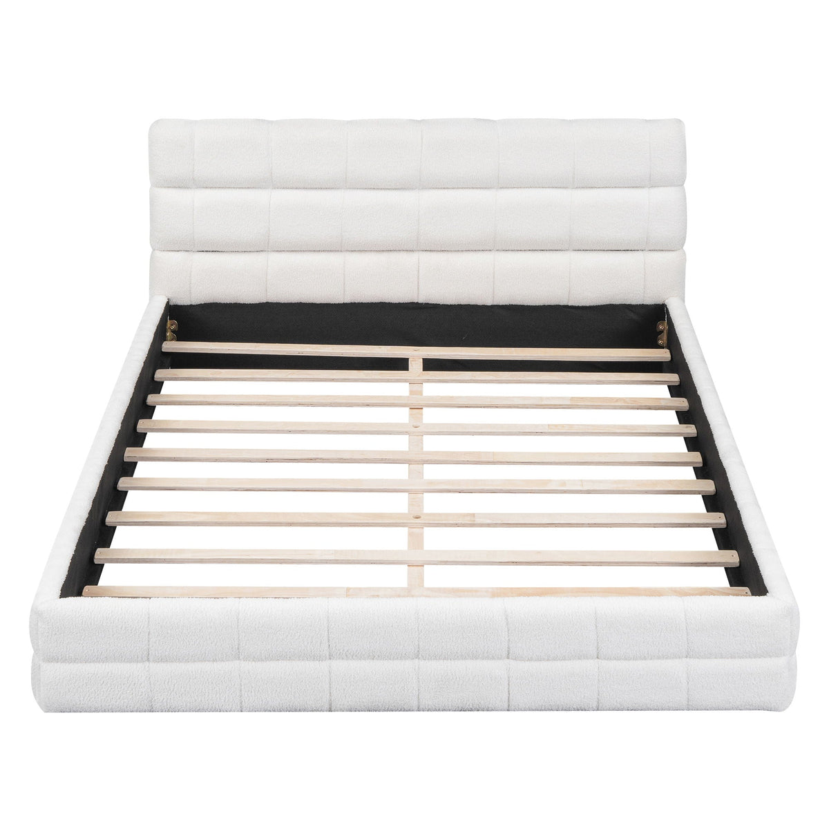 Upholstered Platform Bed With Headboard
