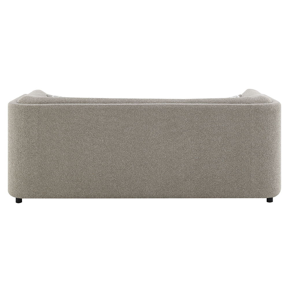 Glenda - Sofa With 3 Pillows - Gray Chenille