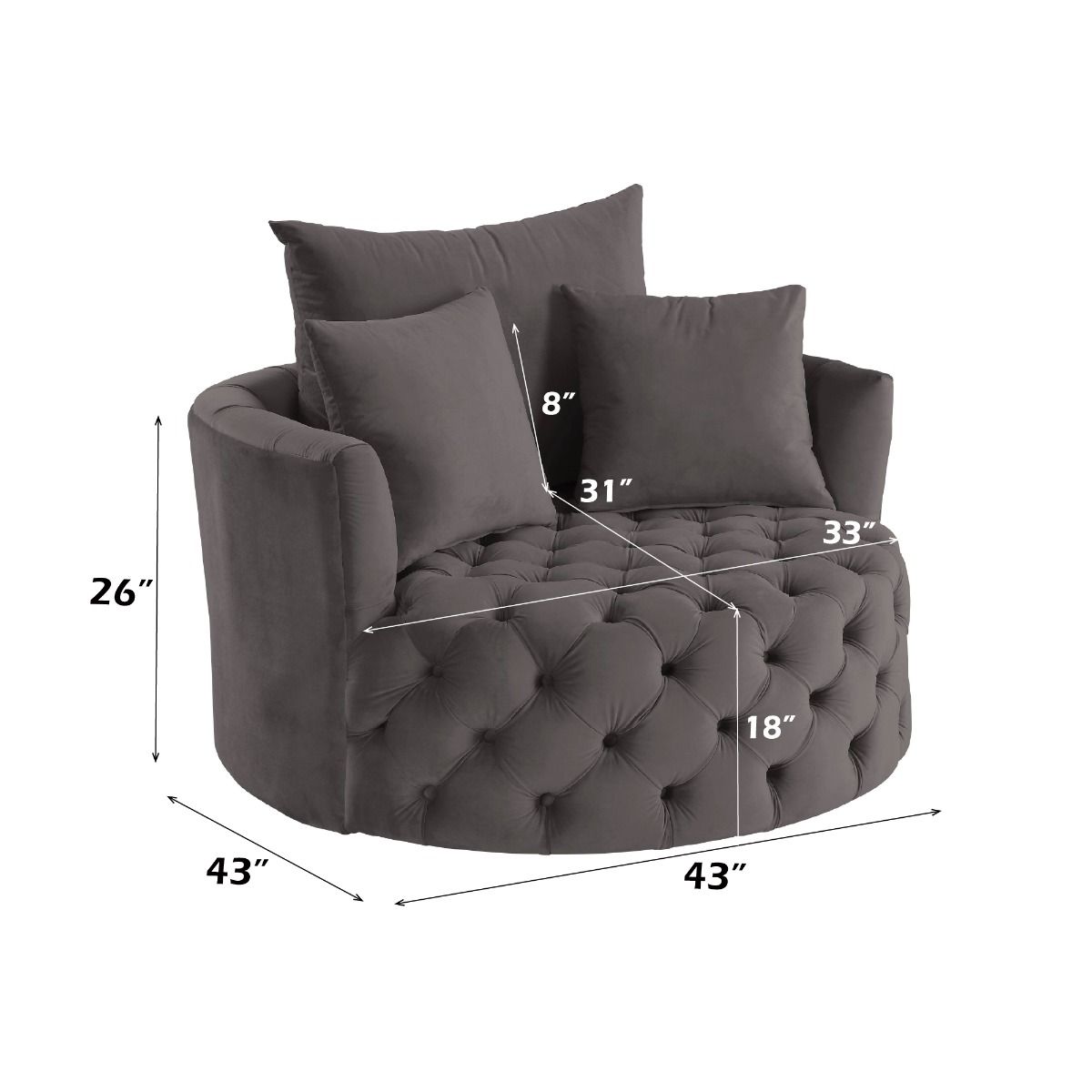 Zunyas - Accent Chair w/Swivel