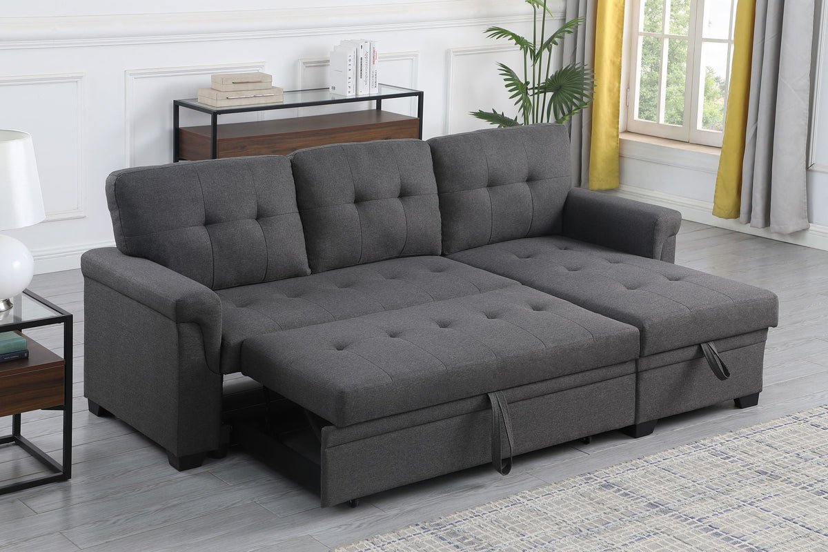 Lucca - Reversible Sleeper Sectional Sofa With Storage Chaise