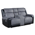 Alicia - Console Reclining Loveseat - Gray
