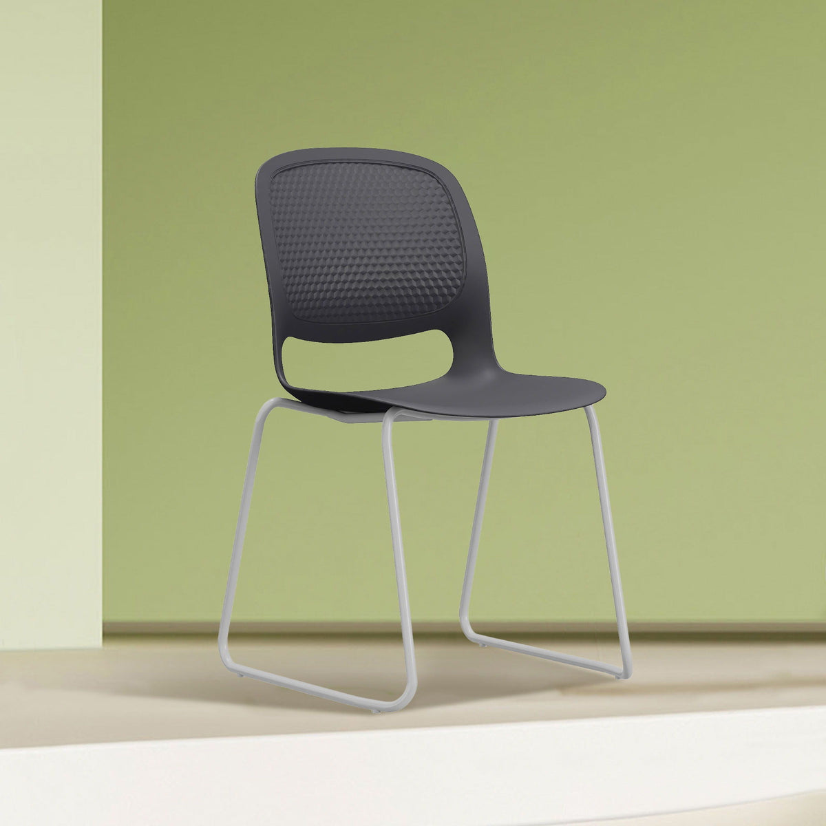 Stacking Chairs (Set of 4) - Black