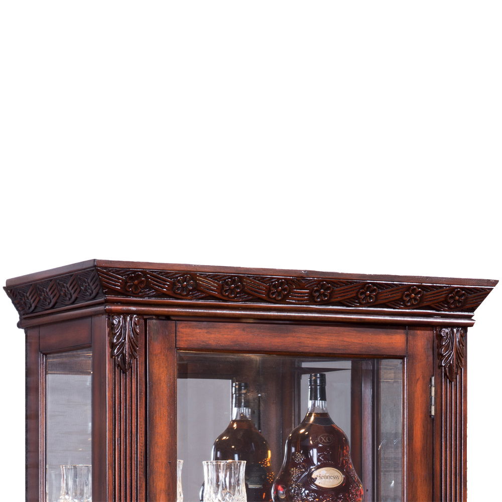 Addy - Curio Cabinet - Cherry