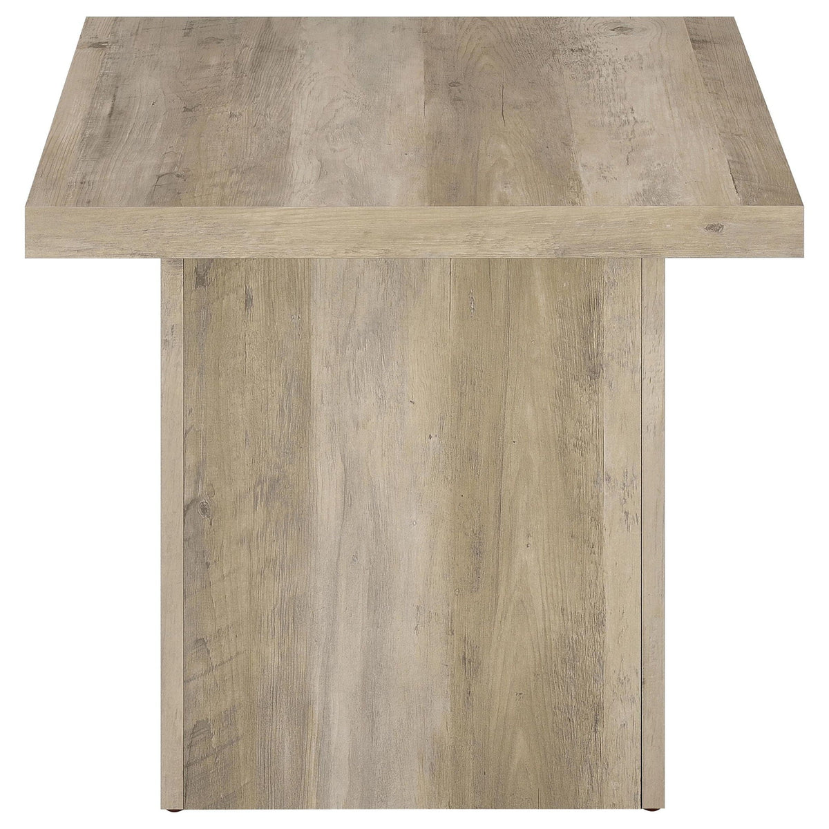 Devar 2-piece Square Coffee End Table Set Distressed Pine