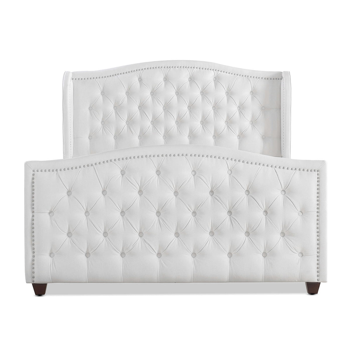 Marcella - Upholstered Shelter Headboard Bed