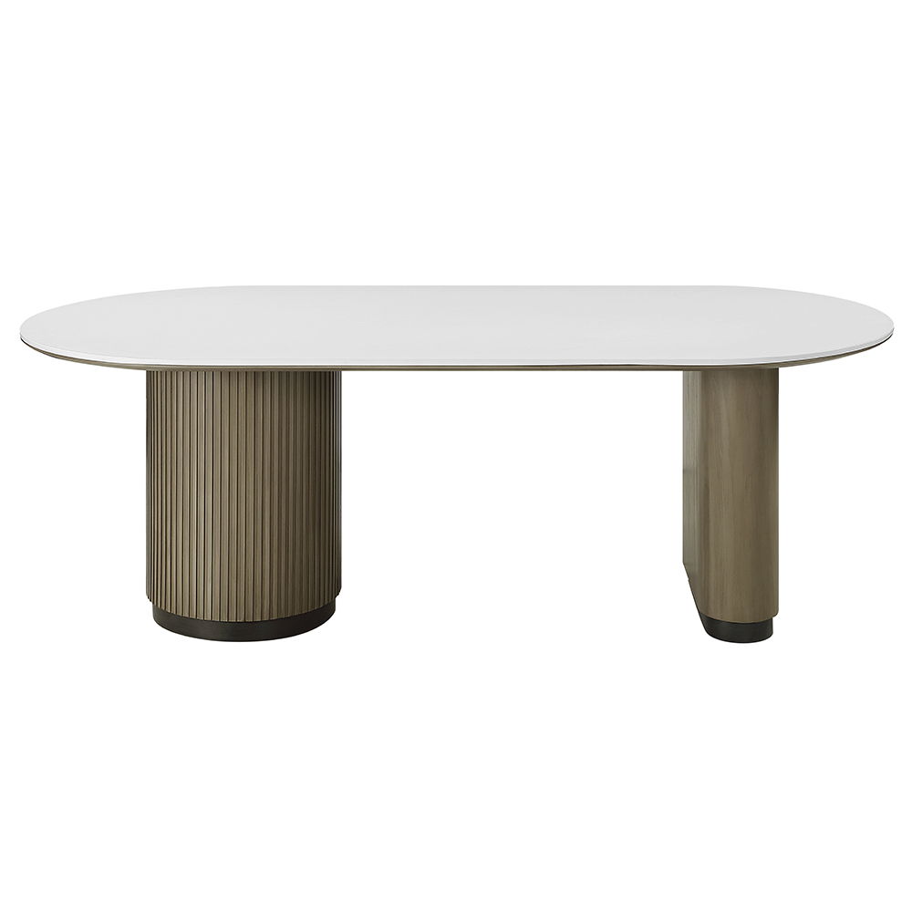 Clayten - Dining Table - Engineered Top & Light Oak