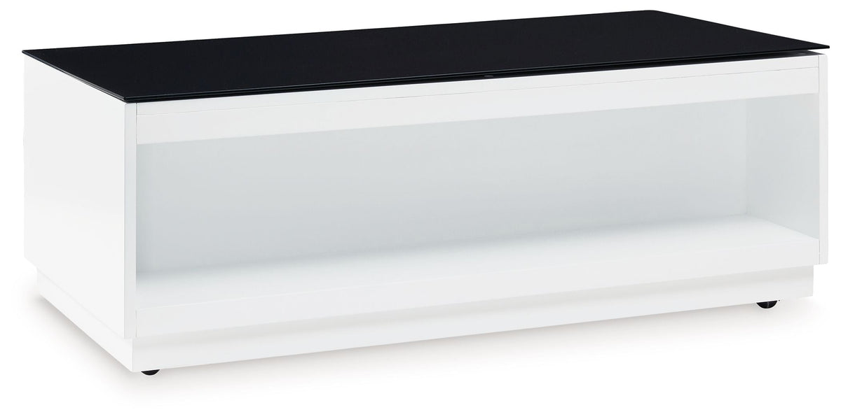 Gardoni - Rectangular Cocktail Table - White / Black