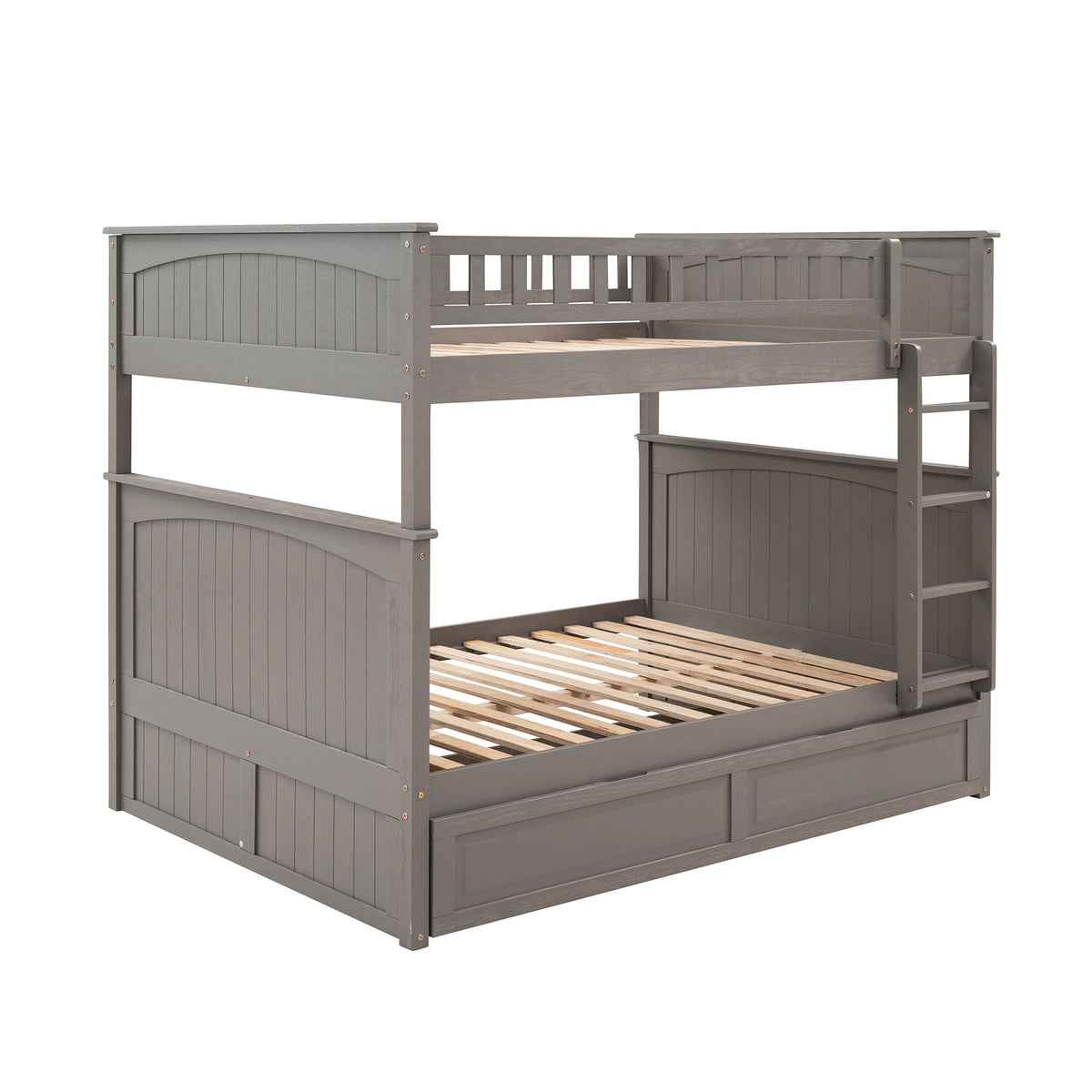 Bunk Bed With Twin Size Trundle, Guardrails