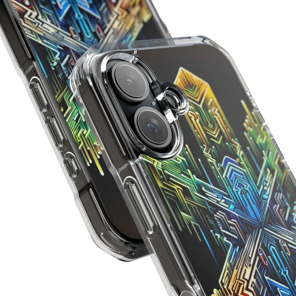Magnet Case Abstract Cross Vibrant Colors