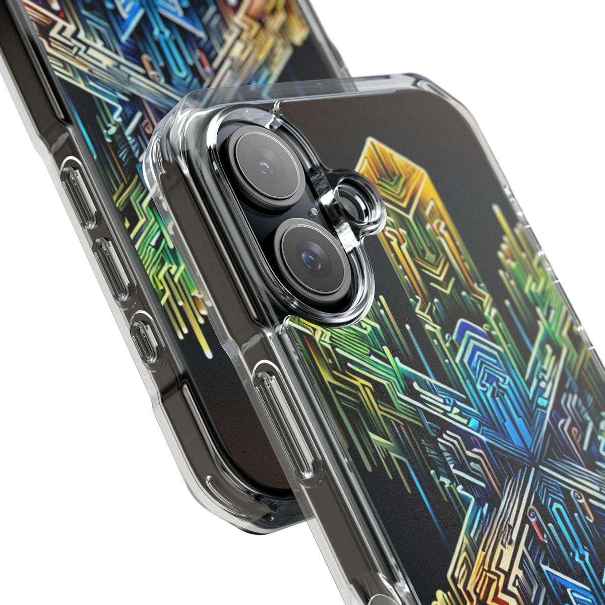 Magnet Case Abstract Cross Vibrant Colors