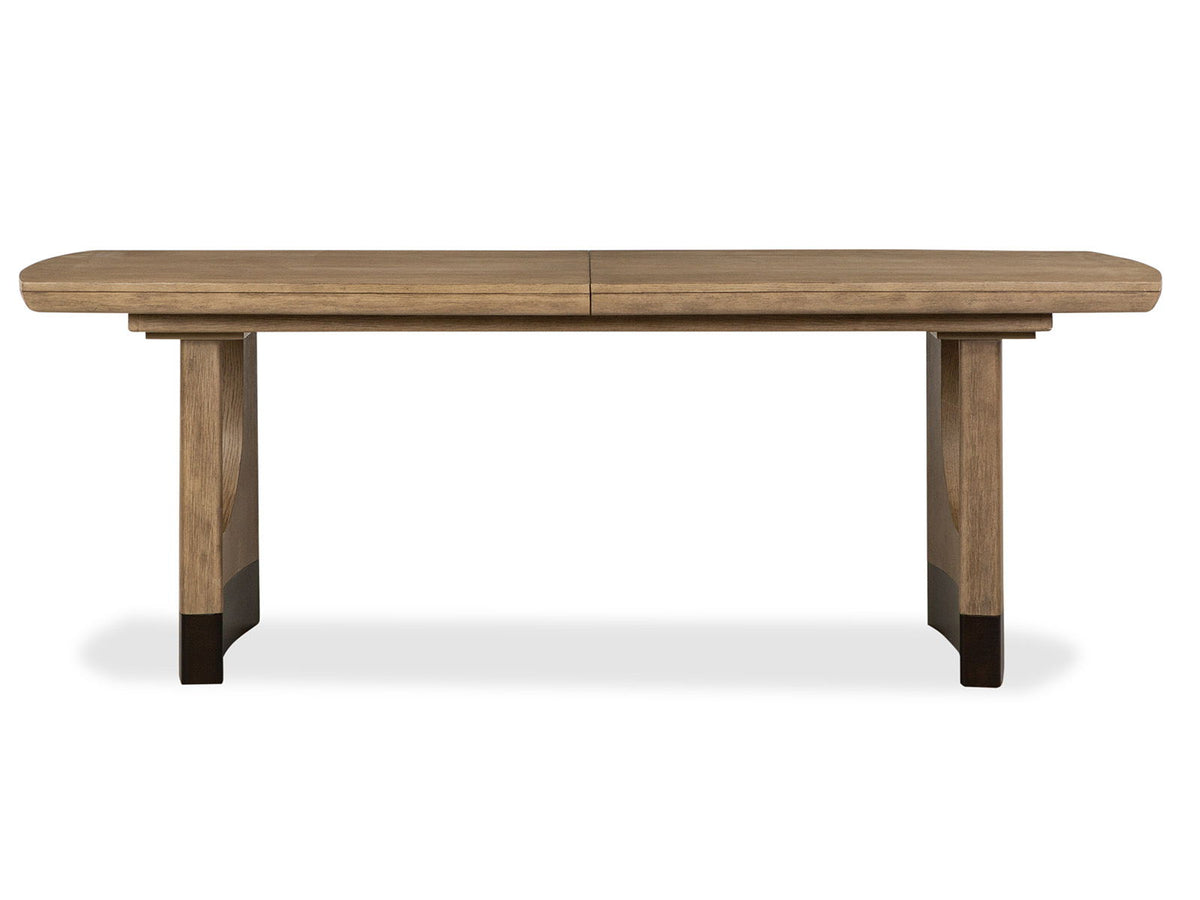 Tristan - Extendable Trestle Dining Table - Swiss Coffee