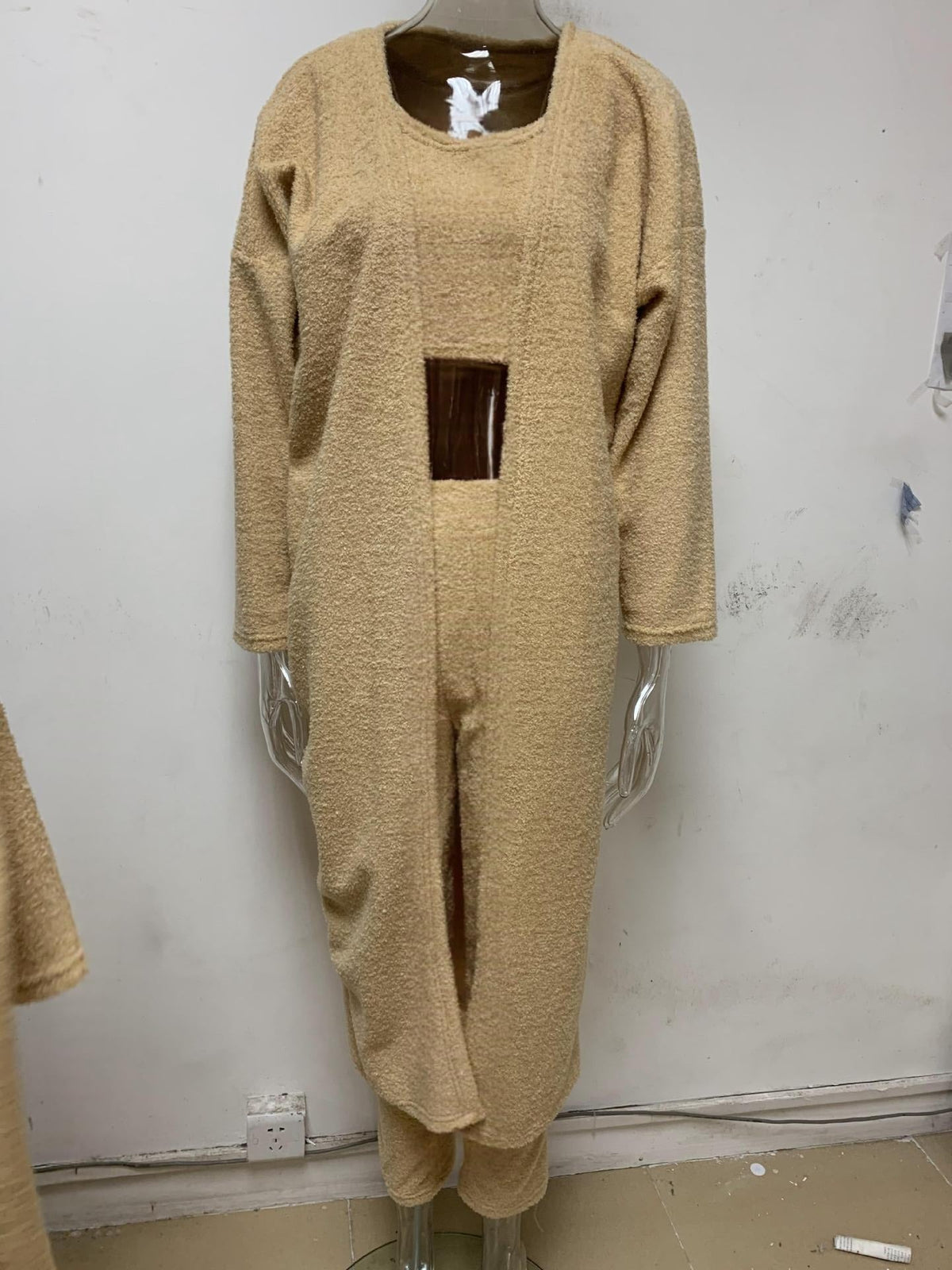 Cozy Pajama Set, 3 Piece Lounge Set, Cute Loungewear, Warm Suit Sets, Matching Set, Lounge Set, 3 Piece Pant Sets, Women Winter Dress