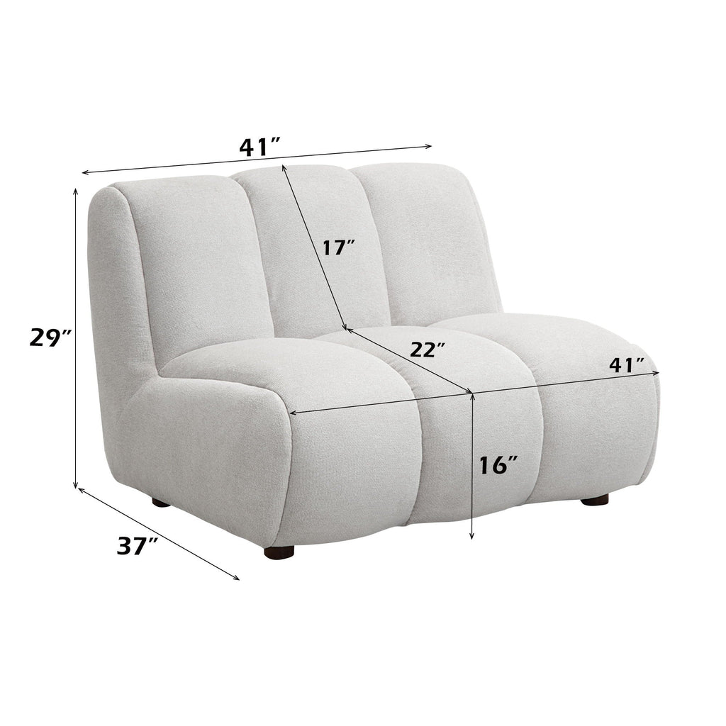Manilla - Linen Chair - Ivory White