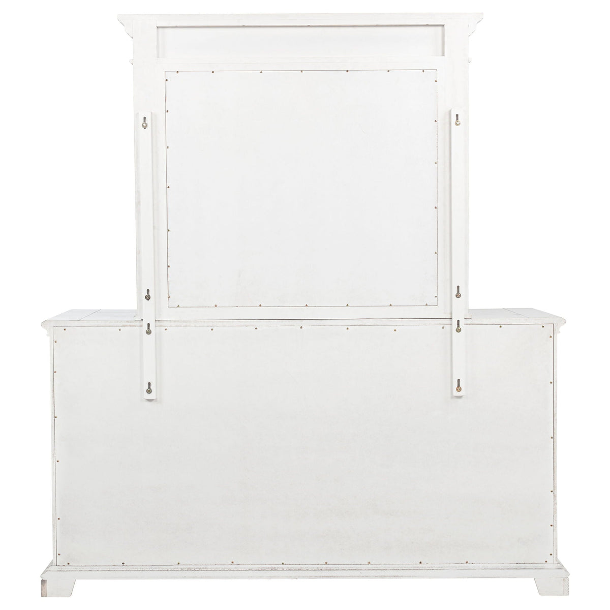 McKinney 6-drawer Bedroom Dresser with Mirror Vintage White