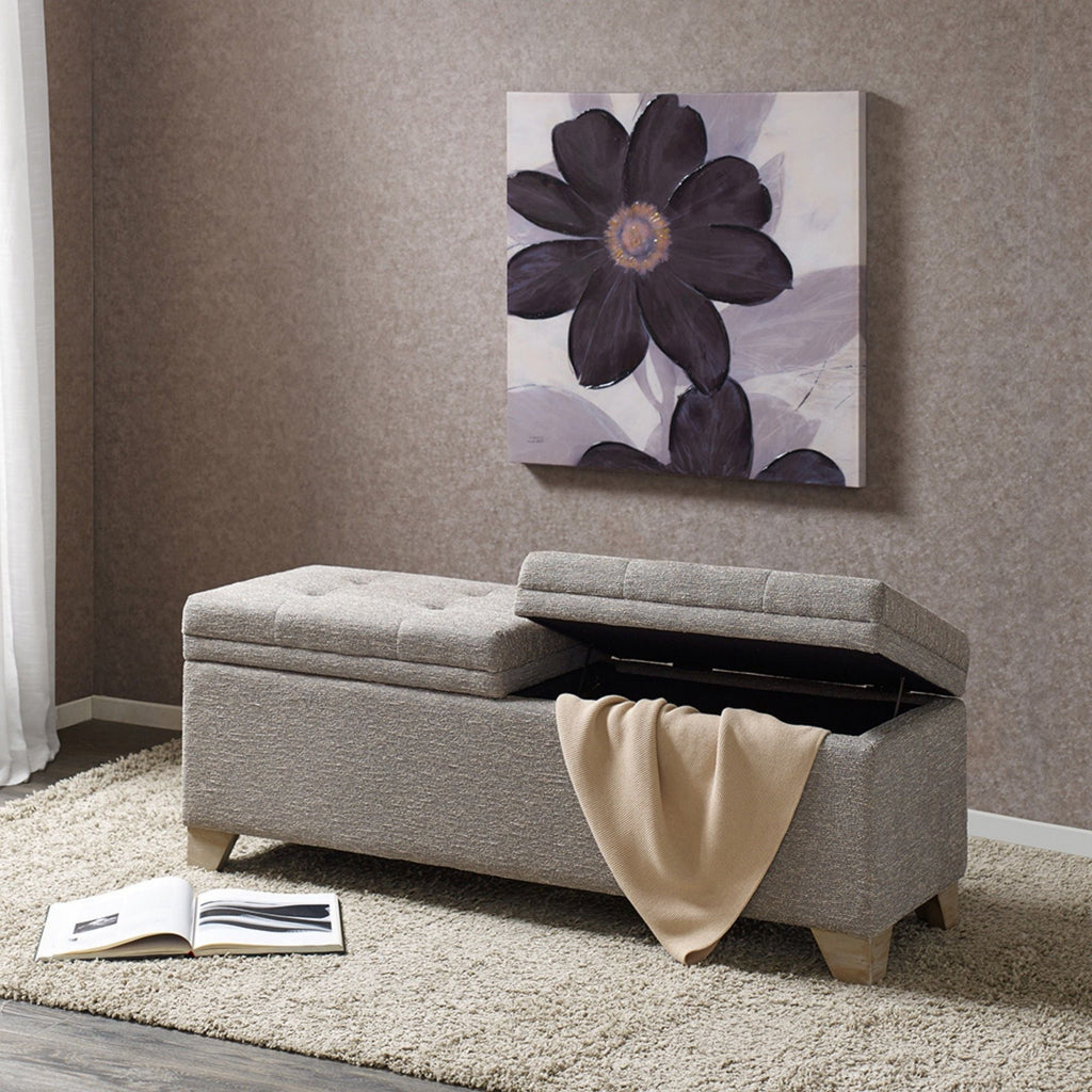 Soft Close Upholstered Storage Bench, Convenient Design