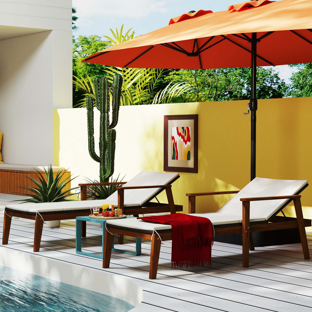 7 Pieces Outdoor Relaxation Bundle - Complete Patio Set