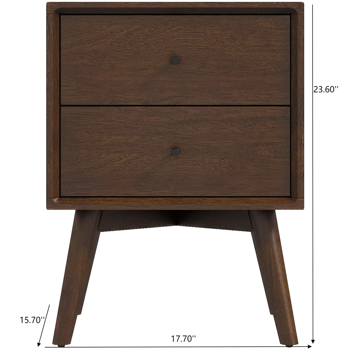 Caroline - Mid-Century Modern Style Night Stand 2 Drawer