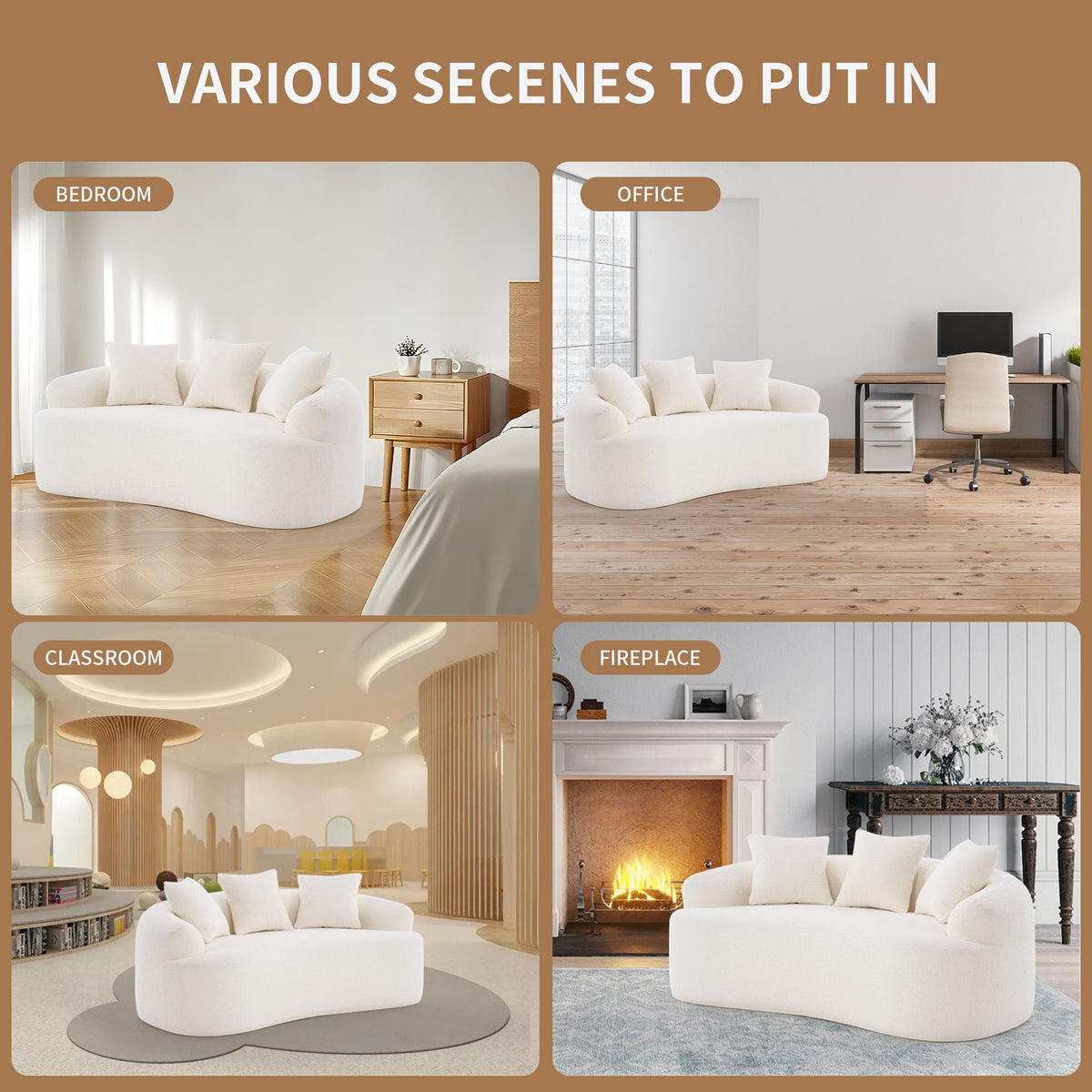 Loveseat Sofa, Compact Design For Small Spaces