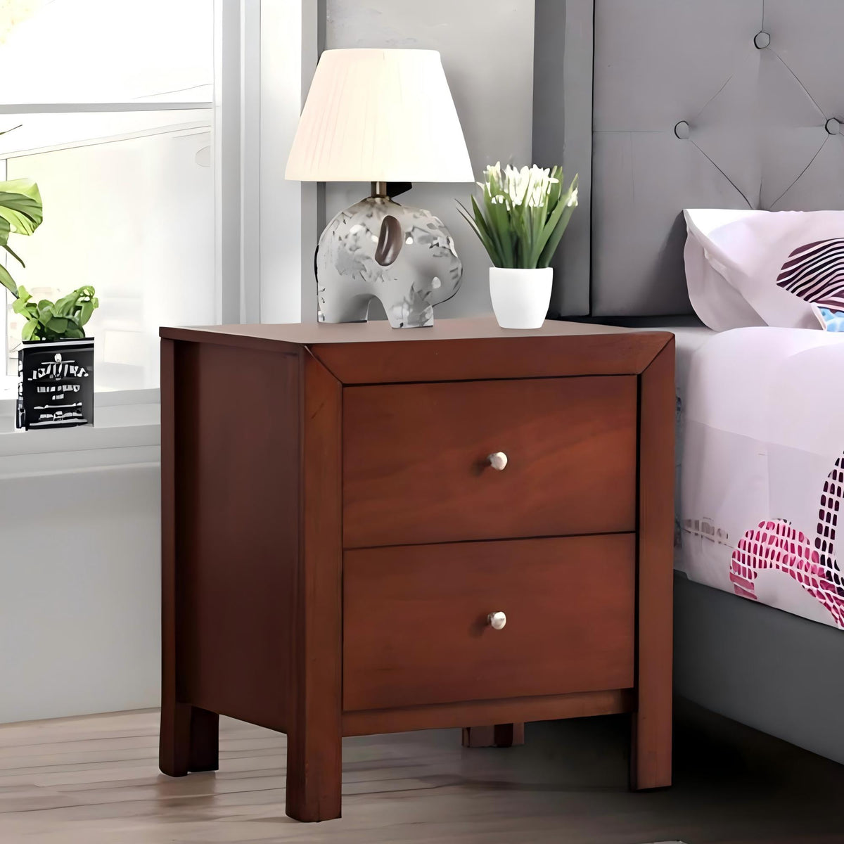Charming Nightstand With Drawers