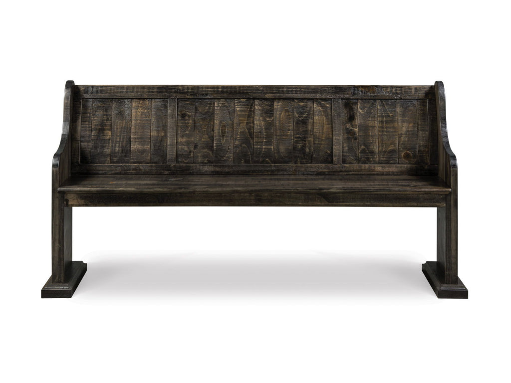 Bellamy - Bench With Back - Peppercorn