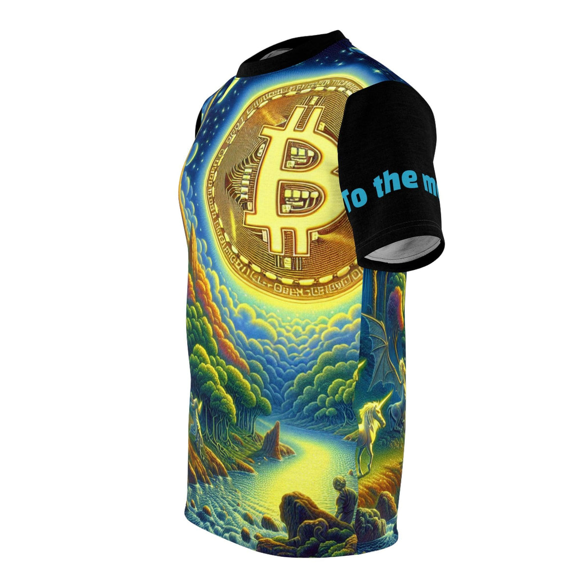 Bitcoin Unisex Tee - To the Moon Design