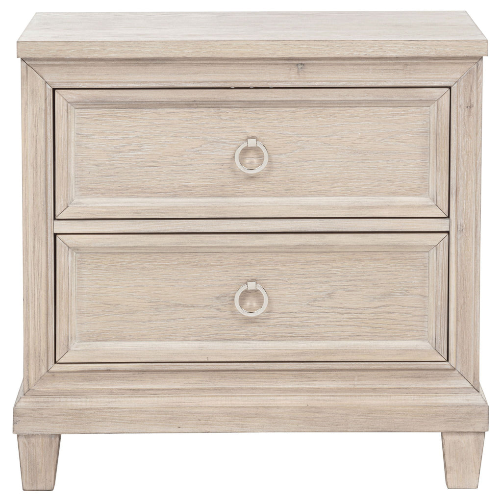 Pembroke 2-drawer Nightstand Bedside Table Washed Oak