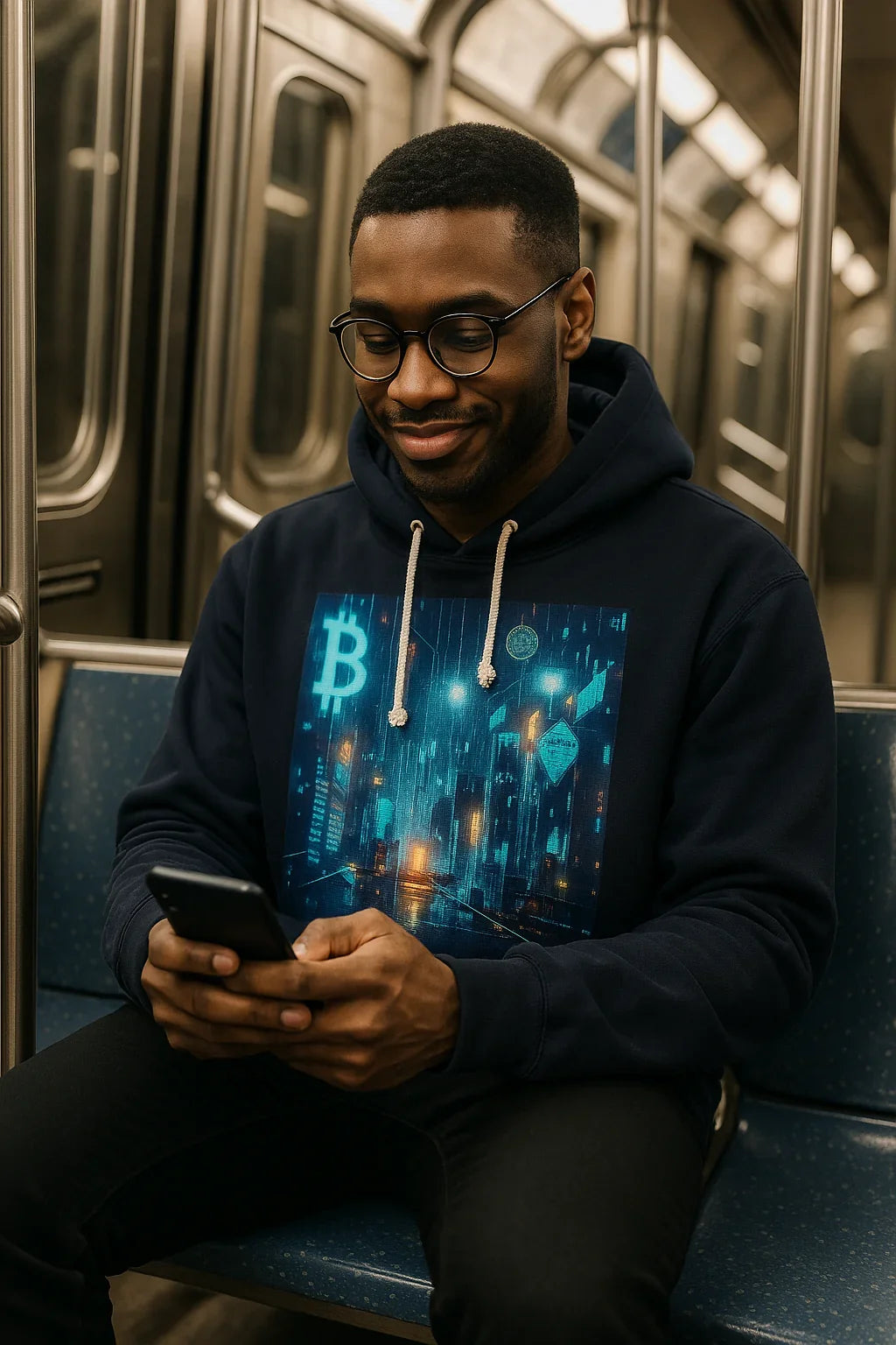 Futuristic Cryptocurrency Hoodie