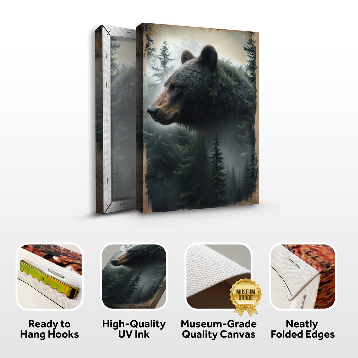 Black Bear Exposure Wall Art