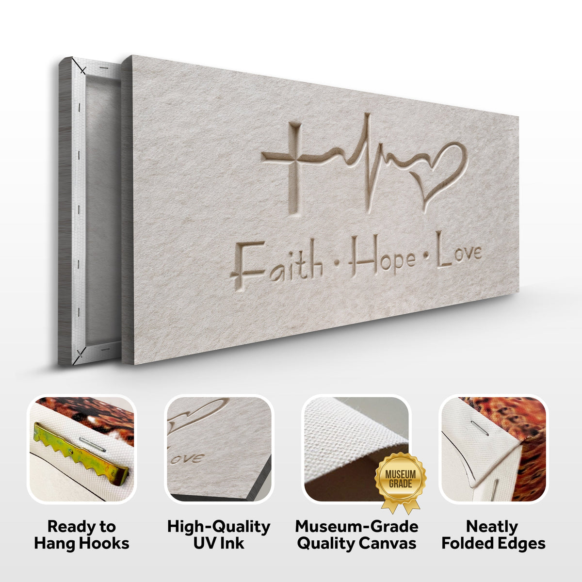 Faith, Hope, Love Faith Wall Art IV